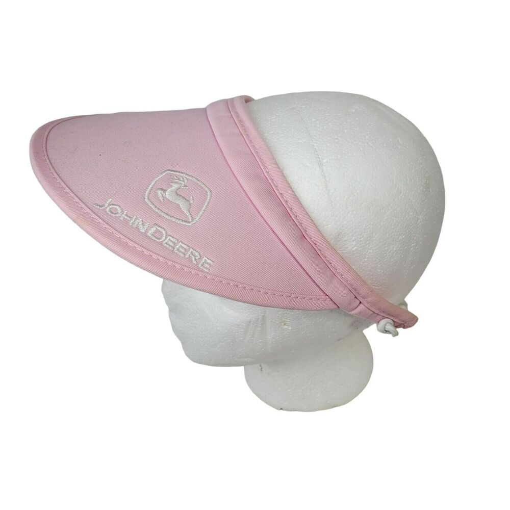 John Deere Pink Womens Sun Visor Cary Francis Golf Farm Tractor Embroidered Logo